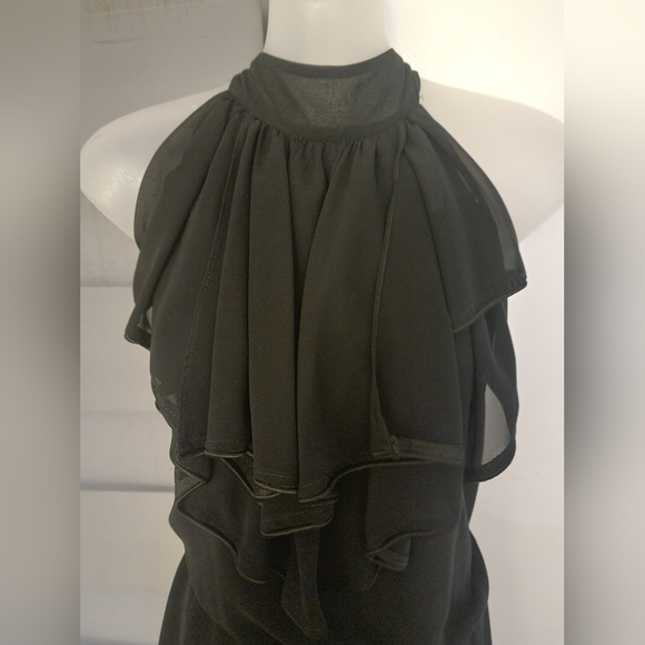 Womens Natasha Gan black haltneck dress - Picture 7 of 11